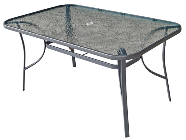 Комплект меблів Indigo Бостон стіл 150x90 см та 6 крісел сірий