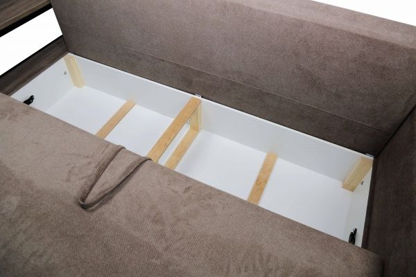 Диван прямой EP-GRT Line коричневый 2530x1100x870 мм