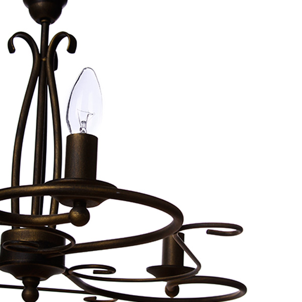 Люстра подвесная Nowodvorski DAKAR III 3xE14 античная бронза 3645 