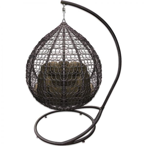 Кресло-кокон Bagland 1200х750х1050 мм с подушкой коричневый (22990)