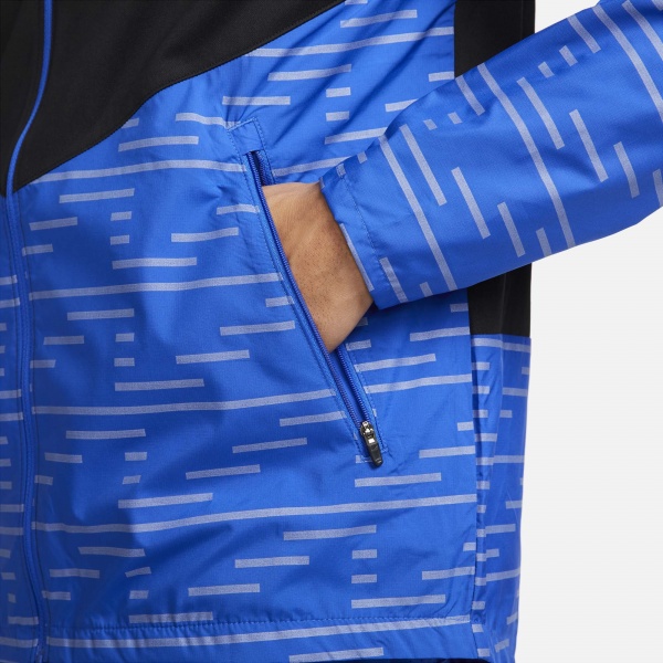 Джемпер Nike M NK TF RPL RDVN MILER FLS JKT DD6102-011 р. L синий