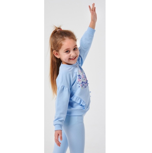 Джемпер для девочки Smil р.110 голубой 