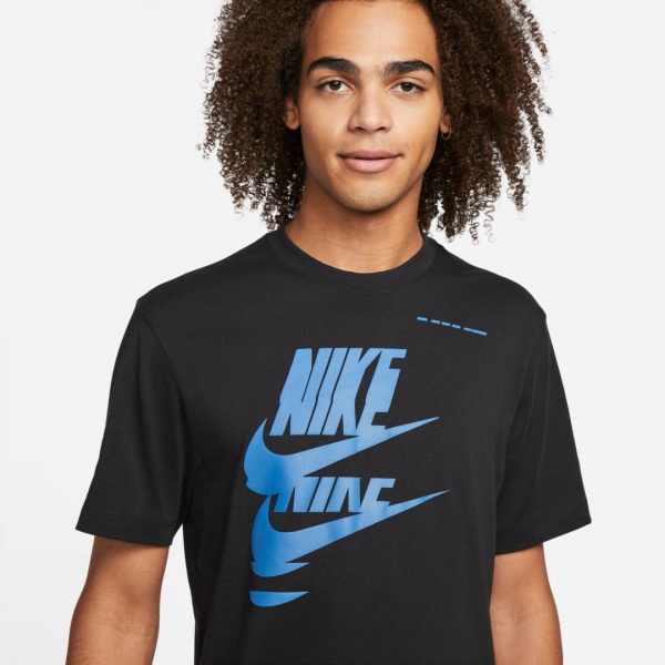 Футболка Nike M NSW ESS+ SPORT 1 TEE DM6377-010 р.M чорний