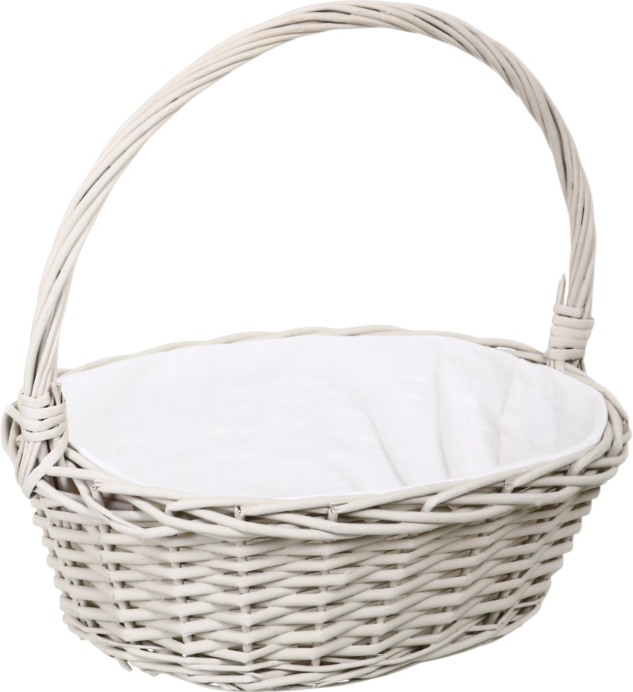 Кошик плетений з текстилем 40х30х14/36 см RL24-23T/1-2