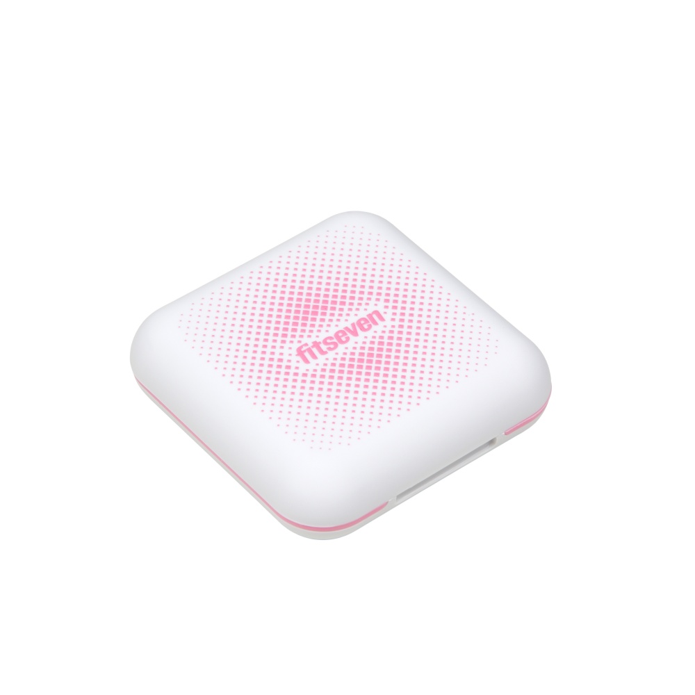 Кейс для капсул Fitseven белый с ромбами TP005WP