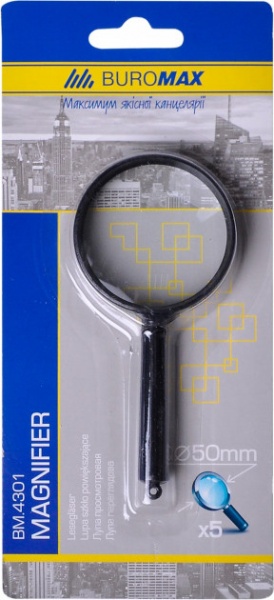 Стекло увеличительное D50 x5 (BM.4301) Buromax