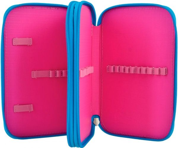 Пенал твердый двойной HP-01 Mermaid Smart голубой