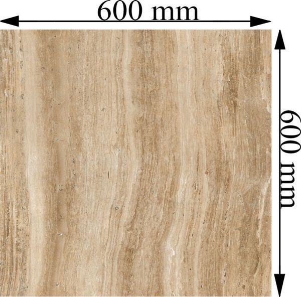 Плитка Allore Group Travertine Gold F P 600x600 R Mat 