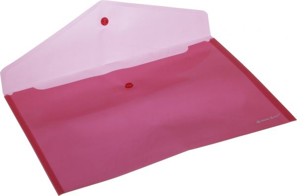 Папка-конверт А4 на кнопці червона Nota Bene