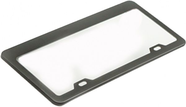 Рамка под номерной знак металлизированная Elegant на номера США Maxi черная 106397_EL 100606 