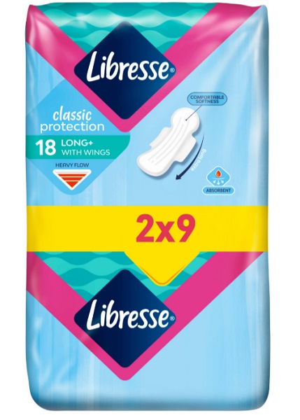 Прокладки гигиенические Libresse Classic Protection Long super 18 шт.