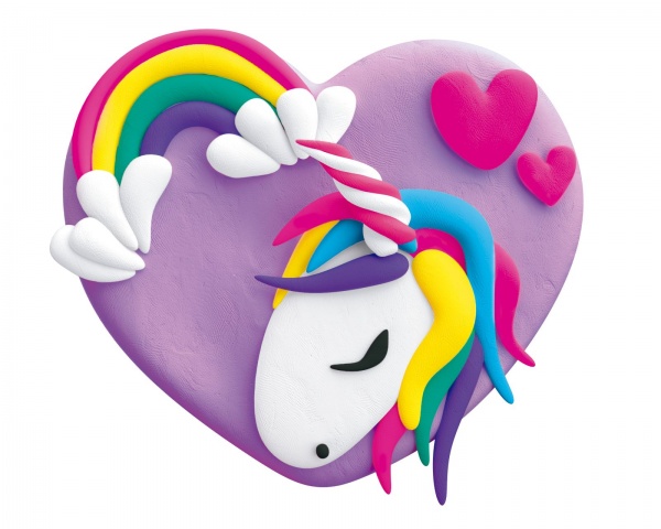Набор для творчества Love story Единорог с воздушным пластилином Lovin 