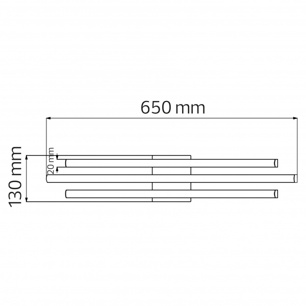 Люстра світлодіодна HOROZ ELECTRIC LIBERTY 4000K 1800 Lm 1x30 Вт чорний 019-054-0030-020