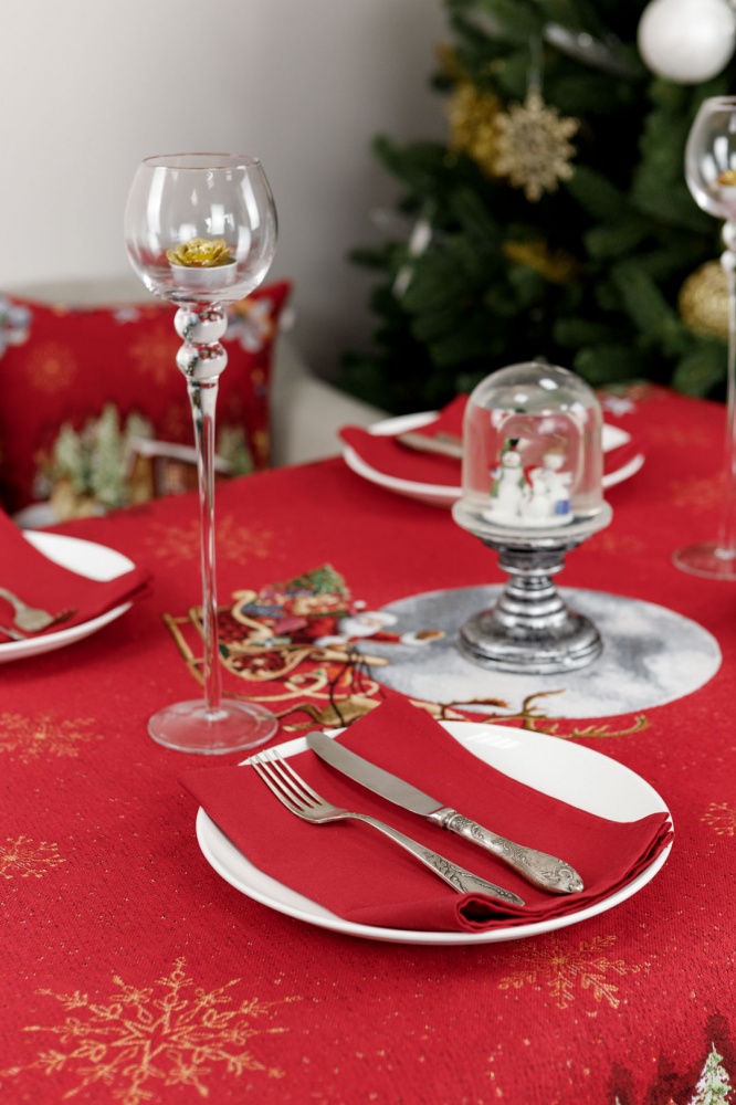 Скатерть Красная луна 135x350 см La Nuit