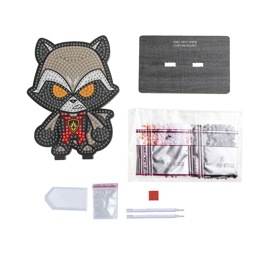 Мозаїка Crystal Art Єнот Ракета CAFGR-MCU012