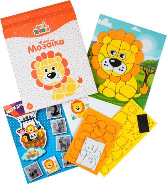 Набор для творчества Аплі-Краплі мягкая мозаика 