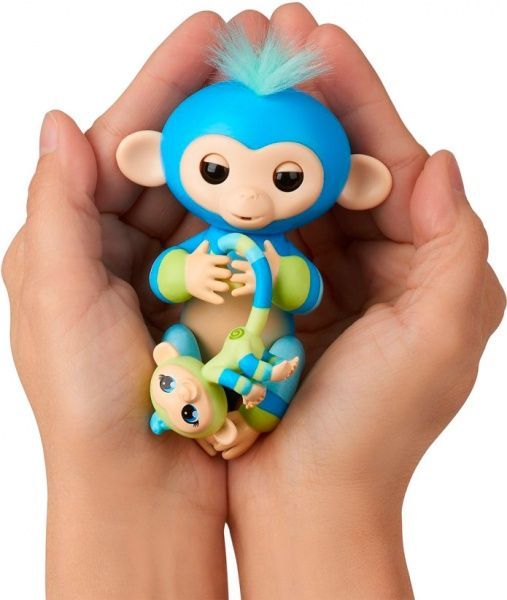 Игрушка интерактивная Wow Wee Fingerlings обезьянка Билли с мини-обезьянкой