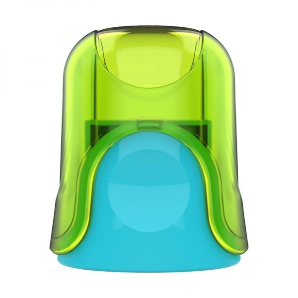 Чинка ER01100 2 отвори (8/12 мм) з контейнером зелена Deli