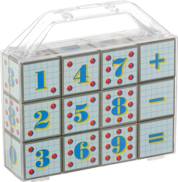 Кубики Гамма з арифметикою у пластиковому чемодані 12 шт. 112023