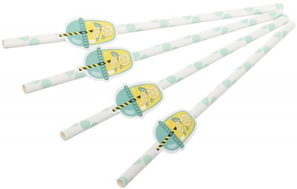 Трубочки для коктейлей Фрукты 20 см 16 шт. Koopman
