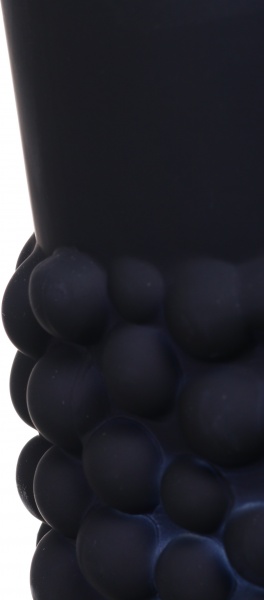 Ваза стеклянная Bubbles 16,5 см черная 