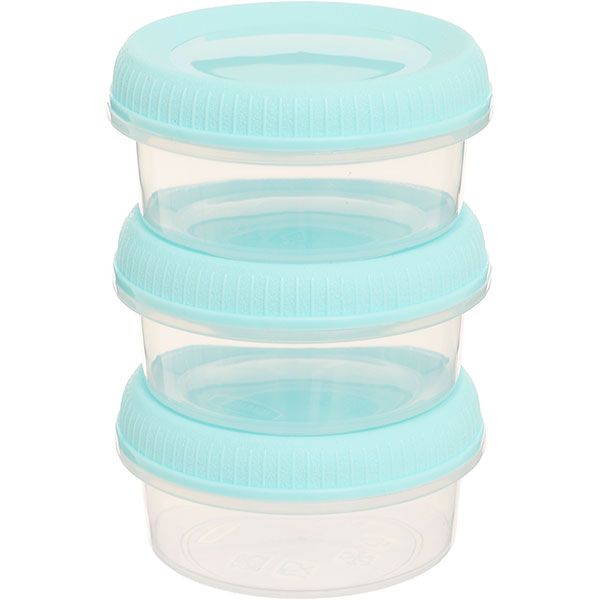 Набор контейнеров Curver To Go (232682) голубой 80 мл 3 шт