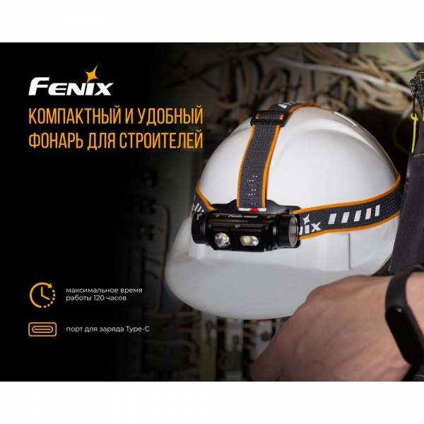 Фонарик на голову Fenix тактический HM60R 1200лм