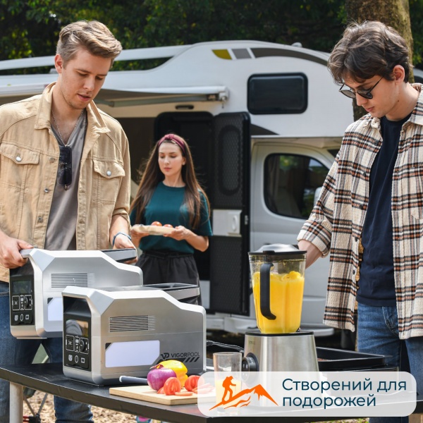 Зарядная станция VigorPool CAPTAIN 1200 Portable Power Station VP21-EU (1280 Вт·год)