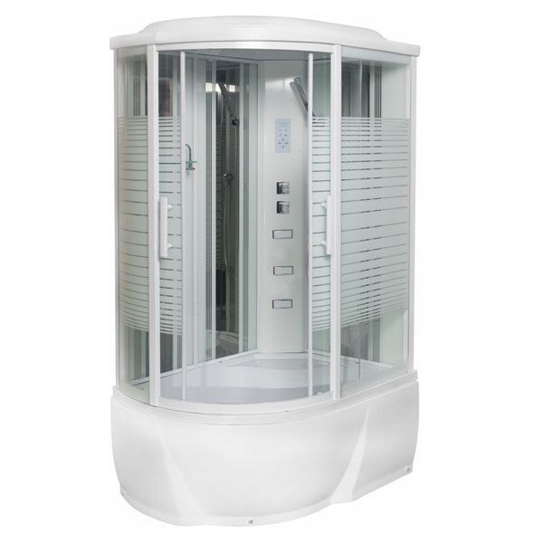 Гидромассажный бокс SELAK VK76-4L 1200*850*2150 профиль белый, стекло прозрачное
