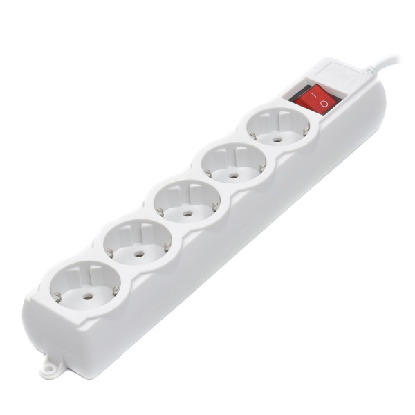 Мережевий фільтр Gembird SPG5-G-15G-PRO із заземленням 5 гн. сірий 4,5 м SPG5-G-15G-PRO 