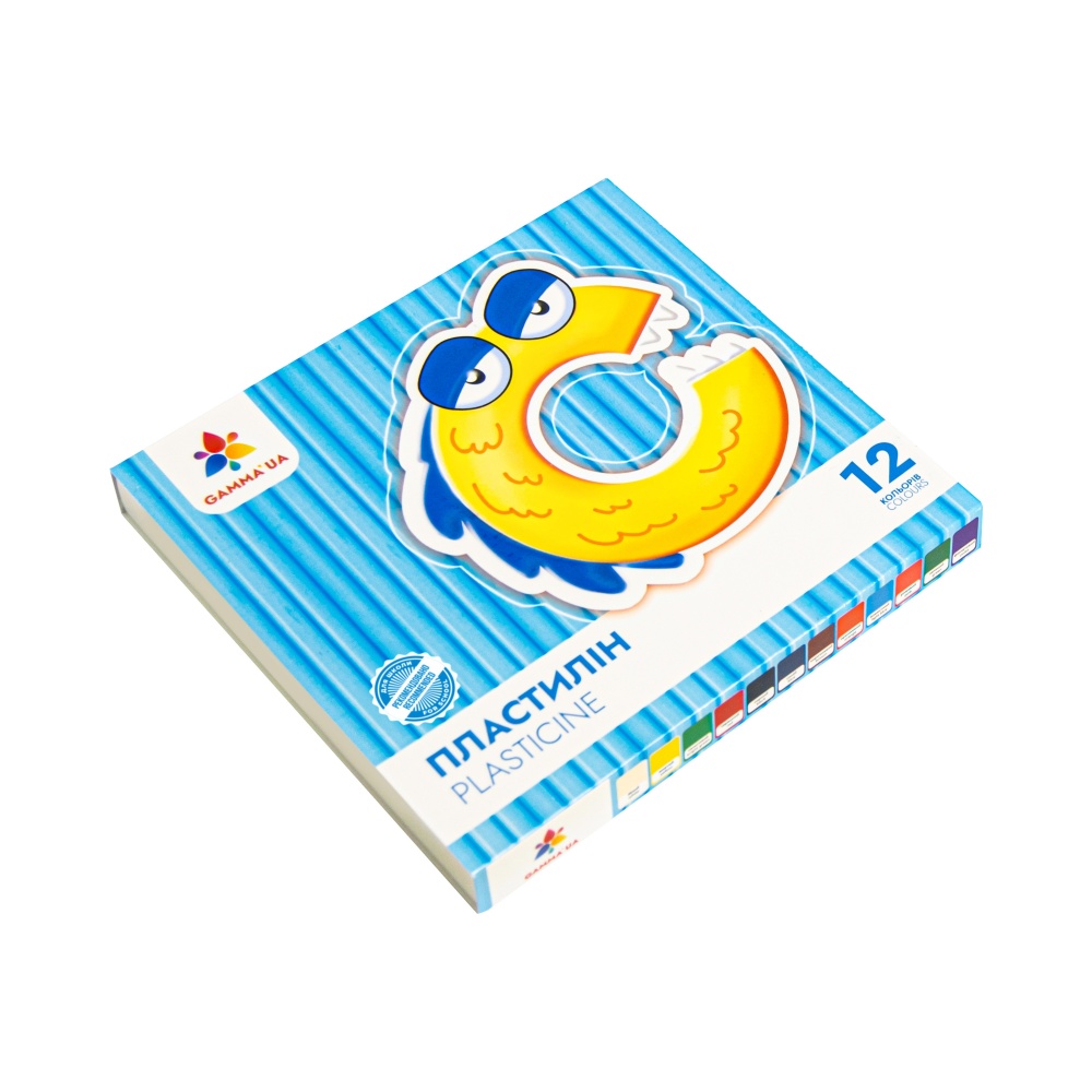 Пластилин восковый 12 цветов 100305 Райдуга-Трейд