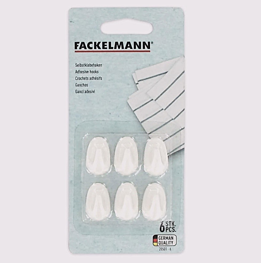 Набор клейких крючков Fackelmann 25 мм 6 шт. 20501