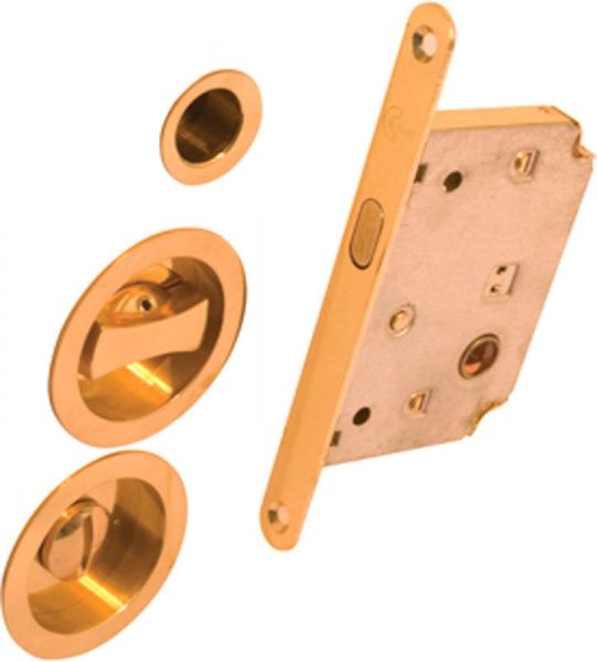 Комплект фурнитуры для раздвижных дверей 4120 ВР WC полированная латунь