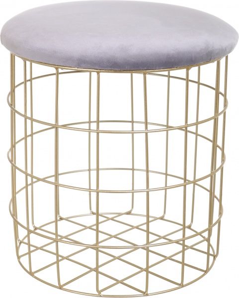 Кошик Royal 35х35х39 см сірий із золотим 