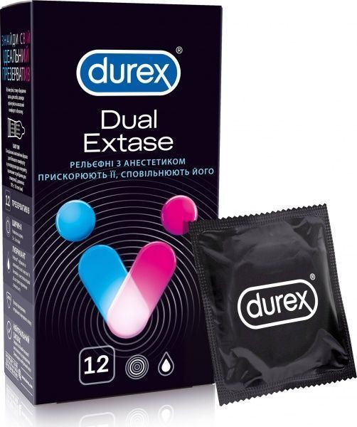 Презервативы Durex Dual Extase 12 шт.
