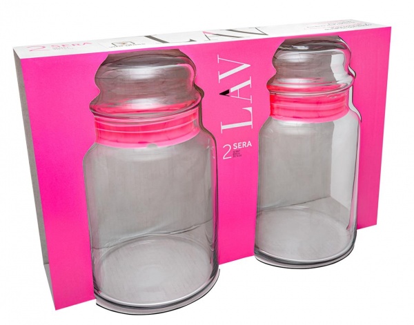 Банка з кришкою 890 мл 2 шт. в упаковці