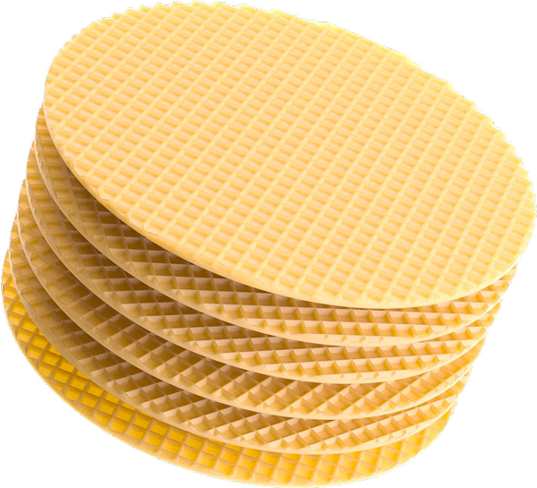 Вафельный лист Golpek D205 Белые 100 г 9 шт 