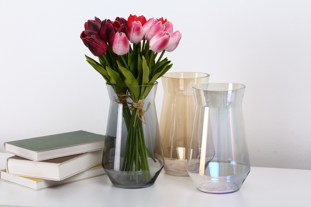 Ваза стеклянная Sensio Galaxy 20,7 см черная 1005