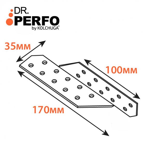 Кріплення для крокв праве Kolchuga 170х35х2