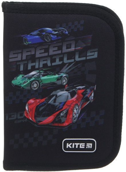 Пенал школьный без наполнения K19-622-14 Speed KITE черный