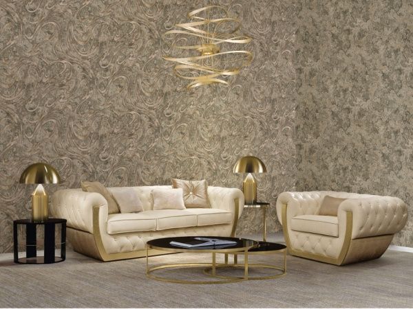 Обои виниловые горячего тиснения Славянские обои Le Grand platinum Марина 2 4512-04 1,06x10,05 м 