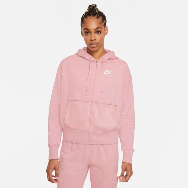 Джемпер Nike W NSW AIR FZ TOP FLC CZ8618-630 р. XS світло-рожевий