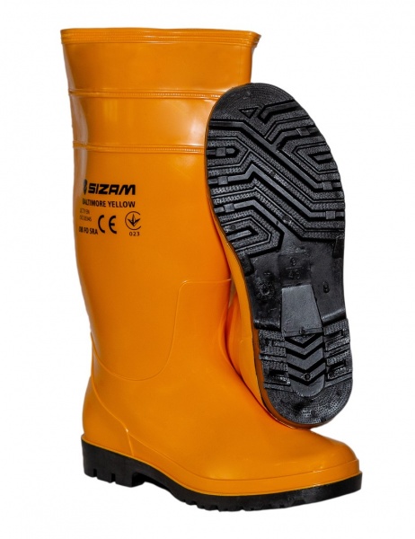 Сапоги резиновые Sizam Baltimore р.44 36335 желтый