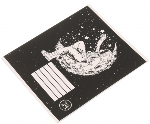 Тетрадь школьная Space скоба 24 листов в линию Мечты сбываются