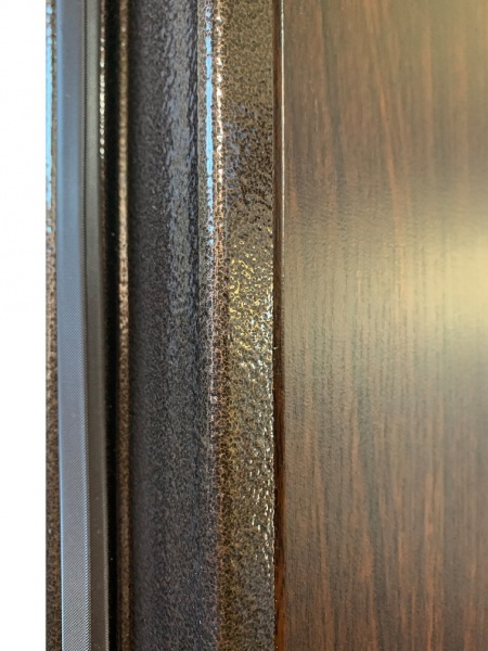 Дверь входная Министерство дверей КУ-Оптима орех мореный 2050x960 мм правая