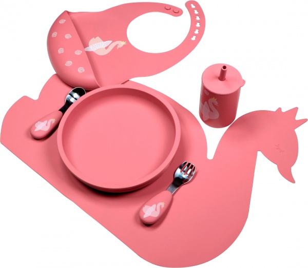 Коврик для посуды Tryco силикон пепельно-розовый TR-392841