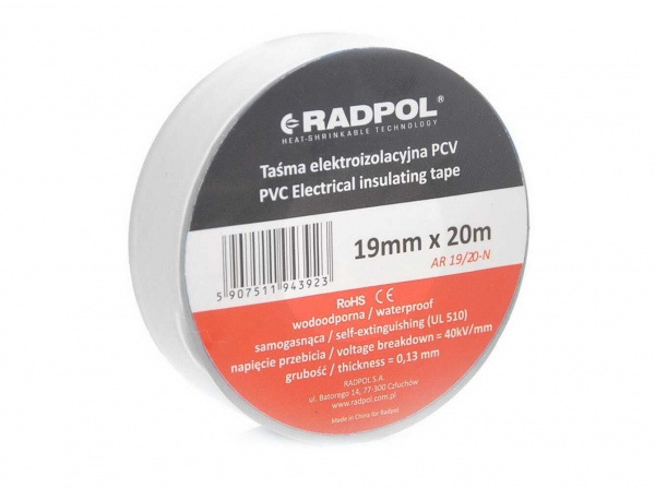 Ізострічка Radpol ПВХ AR 19/20-B