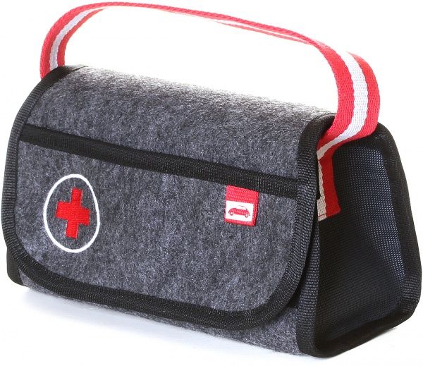 Сумка-органайзер Аптечка X-AR Grey-Red Oneredcar X-A.В11Н46.Р46.208 сірий із червоним