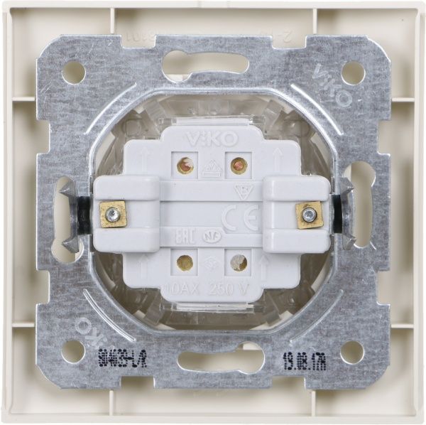 Переключатель перекрестный одноклавишный Viko Linnera без подсветки 10 А 250В кремовый 90401031