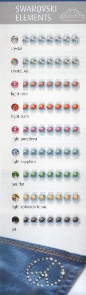 Самоклейкі стрази для текстилю SS10 2,8 мм crystal 001 215003010 42 шт. Knorr Prandell
